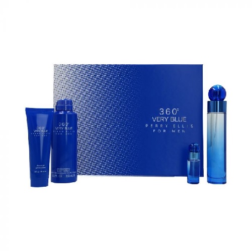 ESTUCHE 360 VERY BLUE by Perry Ellis Hombre 4pzs