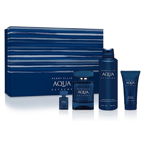 ESTUCHE PERRY ELLIS PERRY AQUA EXTREME by Perry Ellis Hombre 4pzs