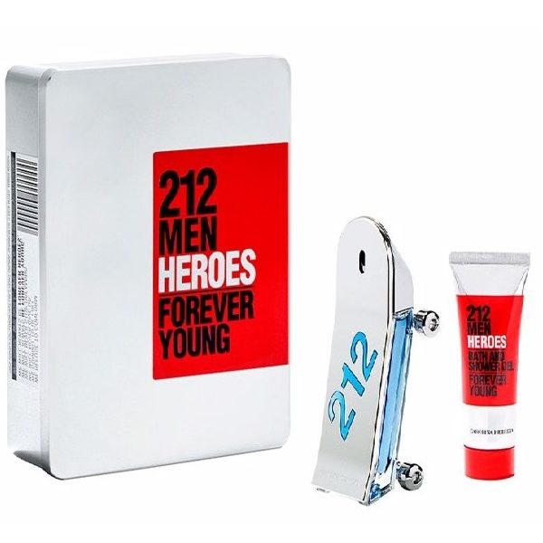 ESTUCHE 212 MEN HEROES FOREVER YOUNG by Carolina Herrera Hombre 2pzs